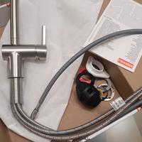 Miscelatore Franke acciaio satinato con doccetta e