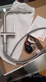 Miscelatore Franke acciaio satinato con doccetta e