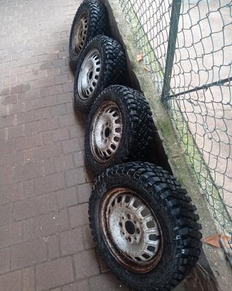 gomme da fango e neve x Panda 4x4 vecchio modello 