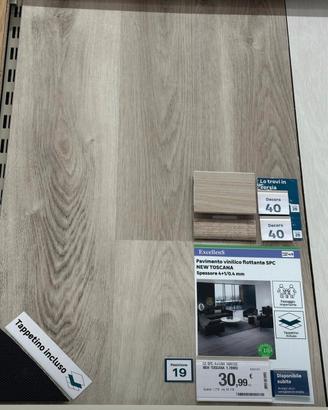 Pavimento SPC effetto rovere – STOCK 50 MQ