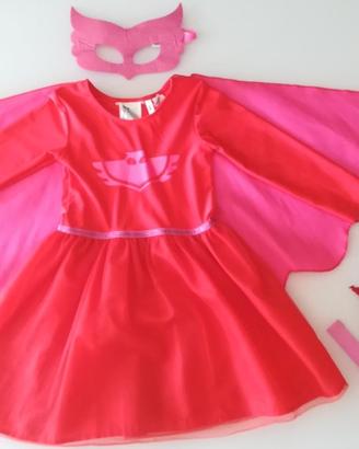VESTITO CARNEVALE COSTUME GUFETTA PJ MASK ANNI 3/4