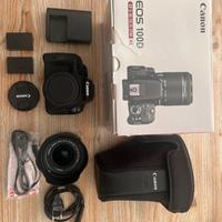 CANON EOS 100D + 2 batterie + 2 OBBIETTIVI