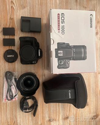 CANON EOS 100D + 2 batterie + 2 OBBIETTIVI