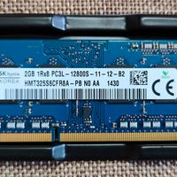 1 x 2Gb RAM DDR3 1600MHz 12800S SO-DIMM 204pin