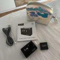 Action camera hd nera con micro sd 32gb