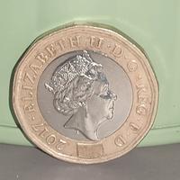 Elegante Moneta da 1 Sterlina 2017