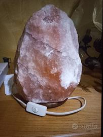 Lampada di sale rosa dell’Himalaya naturale