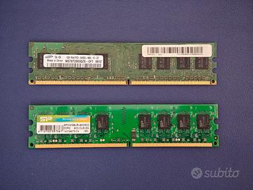 RAM DDR2 Samsung 1GB + Silicon Power 2GB 800MHz