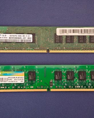RAM DDR2 Samsung 1GB + Silicon Power 2GB 800MHz