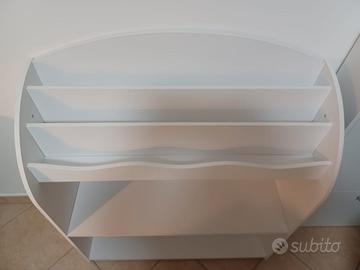 Libreria bianca per bambini