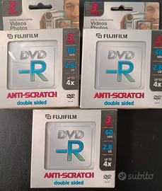 9 DVD-R Fujifilm da 80mm capacità 60 minuti 