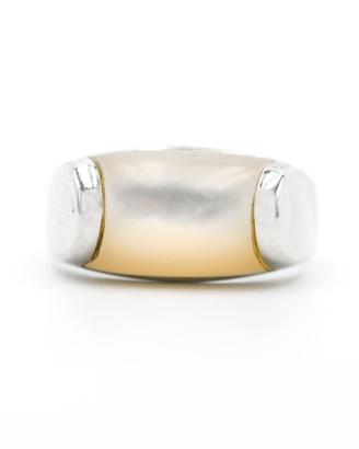 Anello Bulgari Tronchetto oro bianco e madre perla