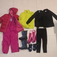 abbigliamento completo sci bambina 6 anni