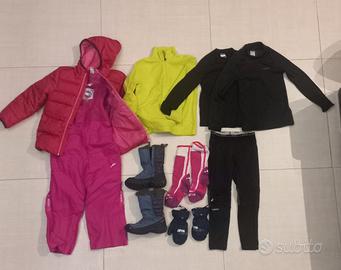 abbigliamento completo sci bambina 6 anni