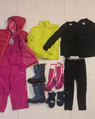 abbigliamento completo sci bambina 6 anni