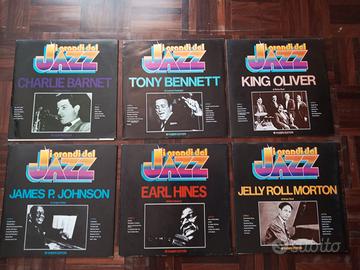 6 dischi in vinile serie I Grandi del Jazz Fabbri