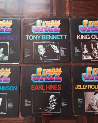 6 dischi in vinile serie I Grandi del Jazz Fabbri