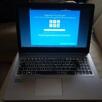 notebook gaming asus vivobook  i7 7700hq  16/1000g