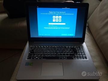 notebook gaming asus vivobook  i7 7700hq  16/1000g
