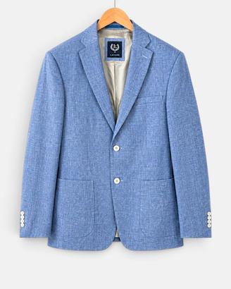 Giacca uomo Lavar slim fit -  46058 - Lino Azzurro