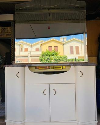 Mobili Bagno Completo con Specchio e Lavabo