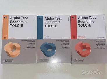 Kit completo Alpha Test Economia TOLC-E - 3 Libri