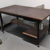 banco da lavoro 170x90 cm h88 cm con ruote