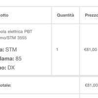 Sciabola PBT lama 85 dx