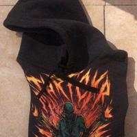 Felpa Nera con Cappuccio (mthrfckr Clothing)