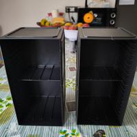 2 porta CD neri
