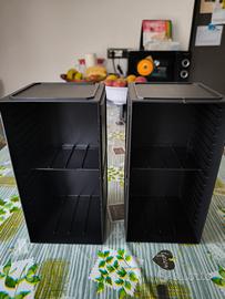 2 porta CD neri