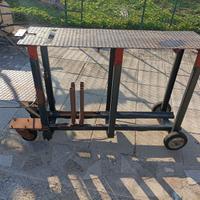 carrello con ruote 158cm