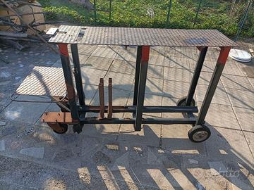 carrello con ruote 158cm