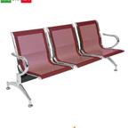 Panca per sala dattesa 3 posti in acciaioRosso