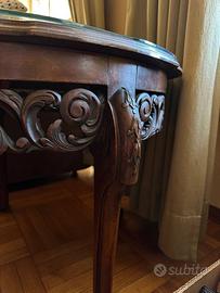 Elegante consolle antica con grande specchio origi