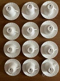 Set 12 tazzine e piattino Wedgwood Candlelight