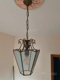 Lampadario - Metallo, Ottone, Vetro