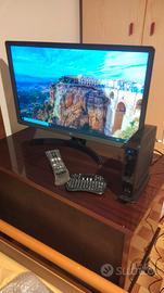 Mini PC con TV lg led 28 pollici