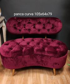 Panca curva bordeaux