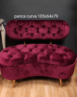 Panca curva bordeaux