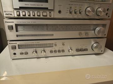 TECHNICS AMPLIFICATORE+TUNER+PIASTRA+GIRADISCHI 