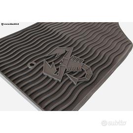 SET TAPPETI IN GOMMA ORIGINALI PER 500/595 ABARTH