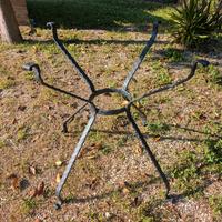 Base in ferro battuto per tavolo quadrato rotondo
