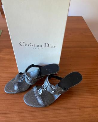 Sandalo DIOR pelle grigio numero 36,5 vintage