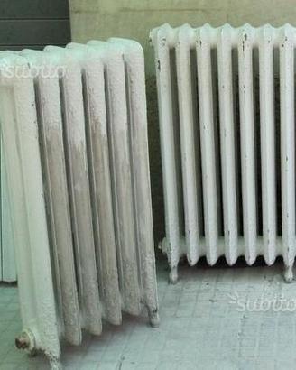 Termosifoni ghisa e valvole antichi