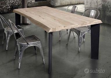 Tavoli in ferro e legno su misura