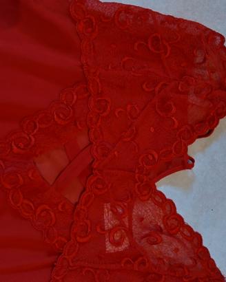 completo intimo rosso donna taglia m
