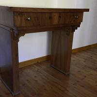 Scrivania antica in legno massello – 100x50 cm