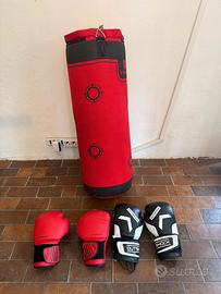 Set Pugilato Domyos: Sacco da Boxe + 2 Paia Guanto