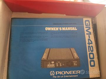 libretto originale Pioneer gm-4200